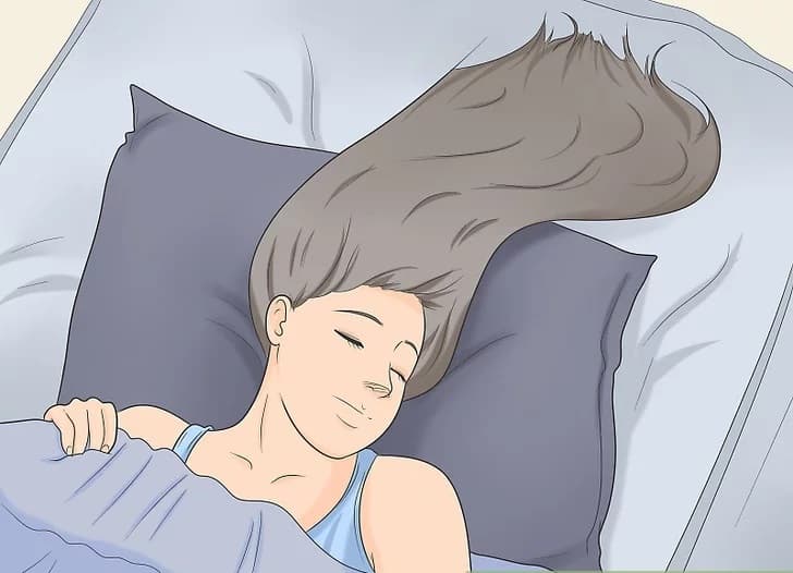 نحوه خوابیدن بعد از درمان کراتینه